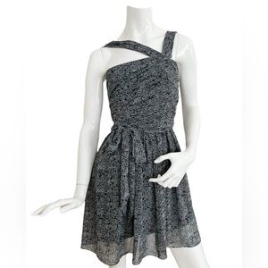 Elegant Black and White Women's Dress